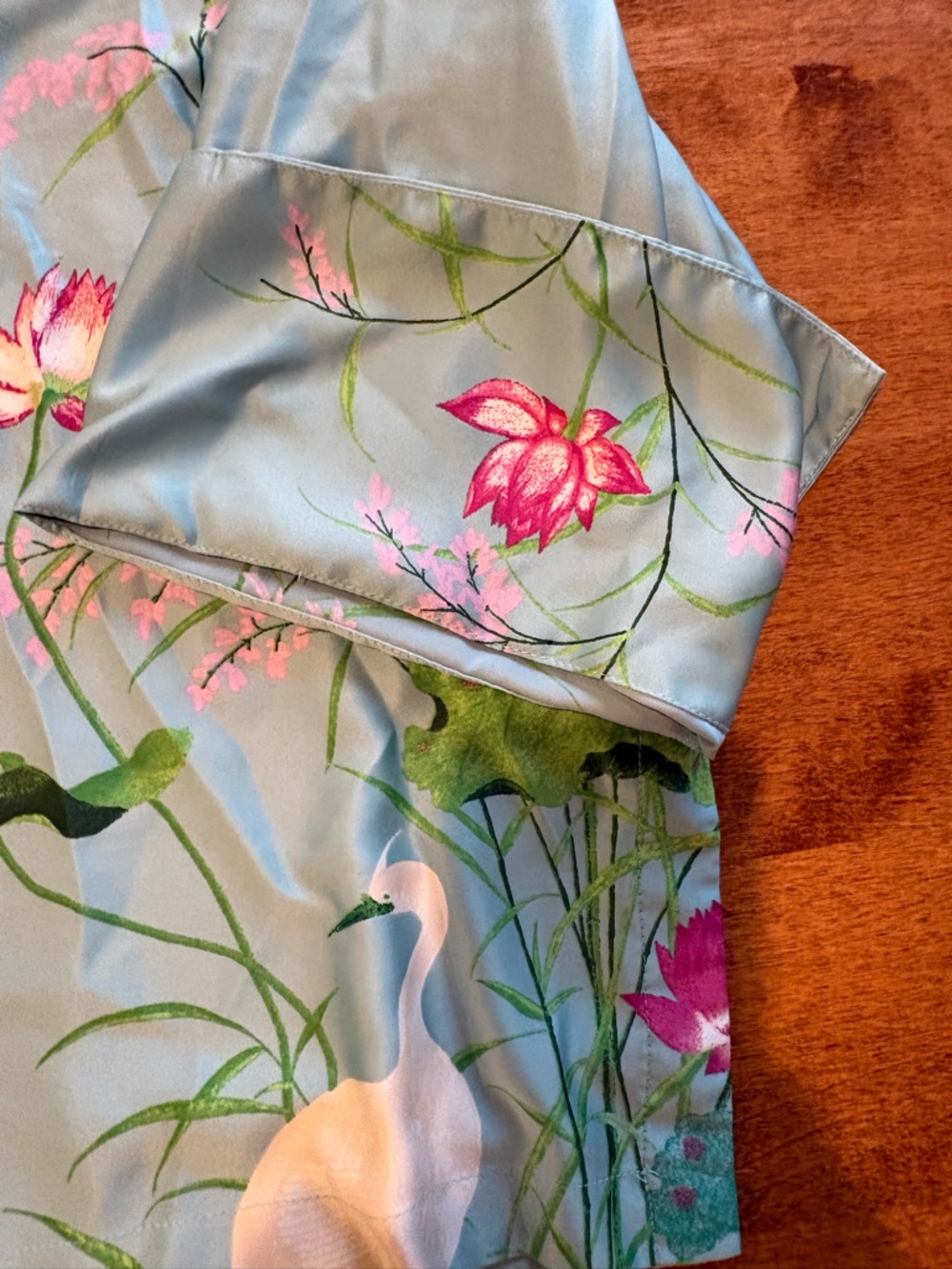 Natori Light Blue Floral Women Pajama Set By Natori - Picture 3 of 5